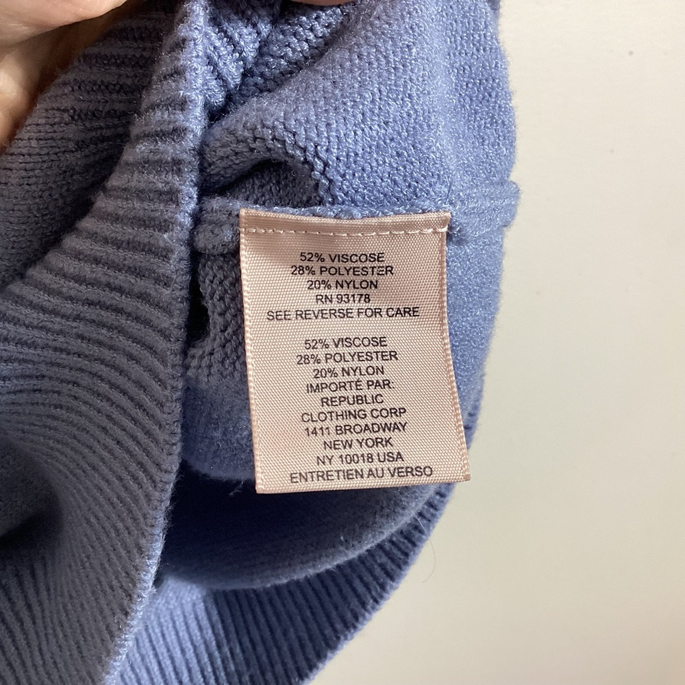 Philosophy Light Blue Ruffle Sweater - Picture 9 of 10